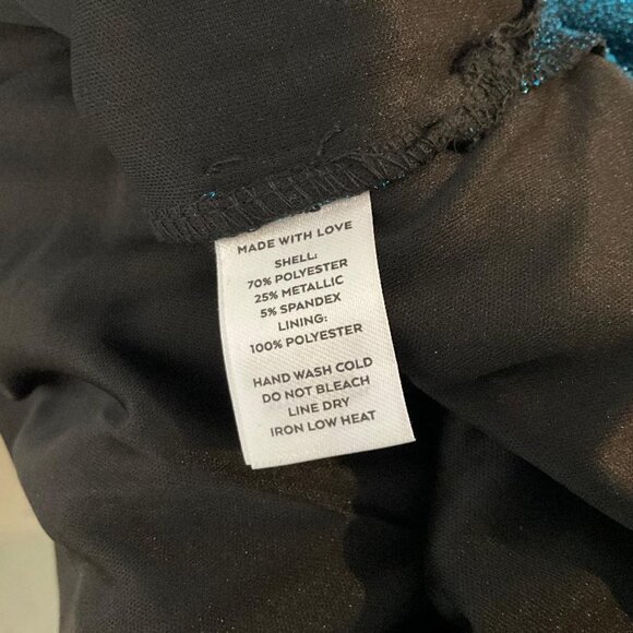 LULU'S magical sparkly blue deep V-neck & CUT-OUT BACK bodycon dress NWT size M - Picture 13 of 13